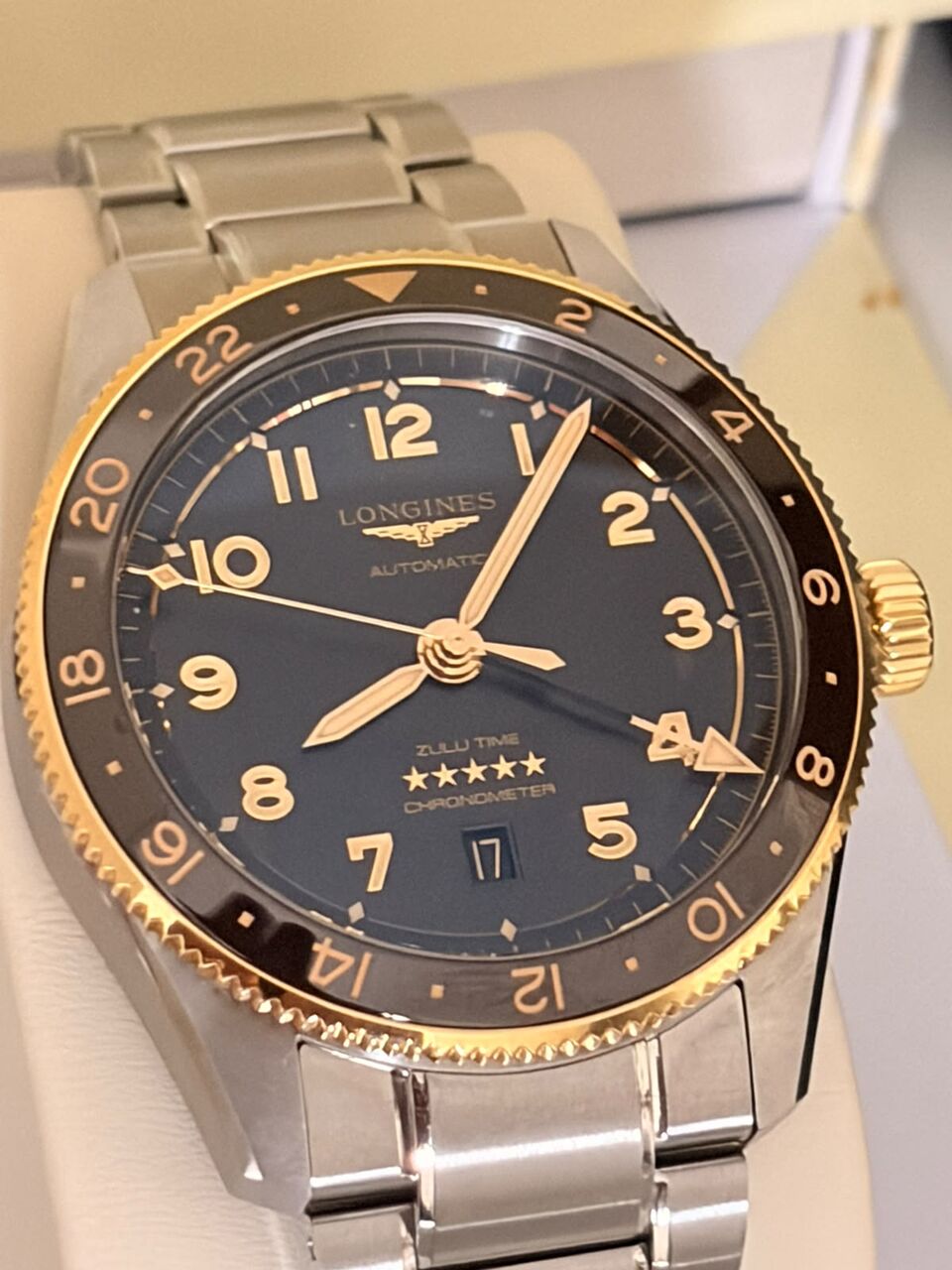 Dammam, Watches, SAR 16000,  Selling - LONGINES SPIRIT ZULU TIME - Automatic Watch, Ø 42.00 Mm, Stainless