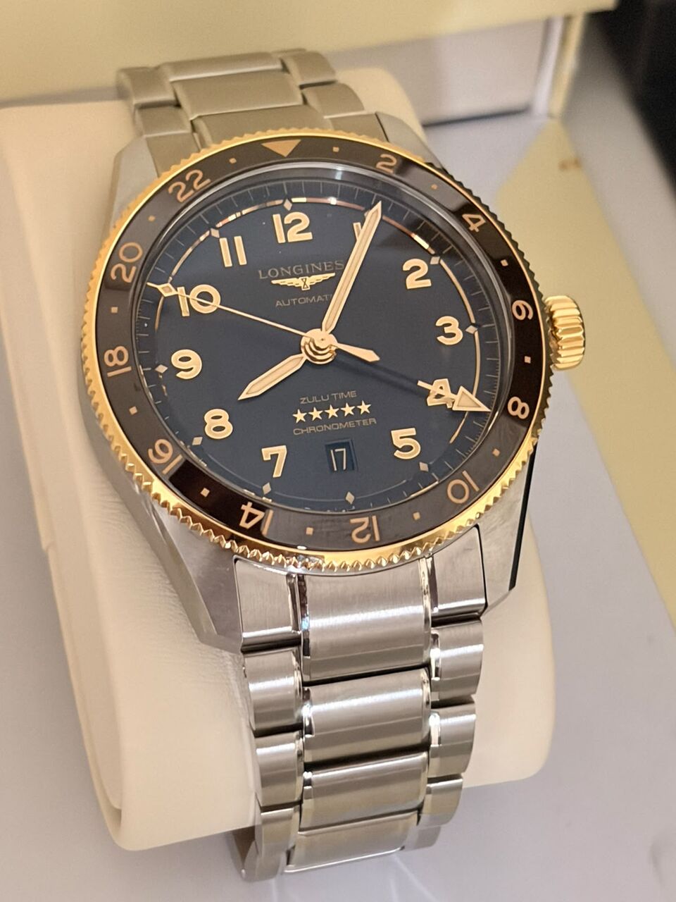 Dammam, Watches, SAR 16000,  Selling - LONGINES SPIRIT ZULU TIME - Automatic Watch, Ø 42.00 Mm, Stainless