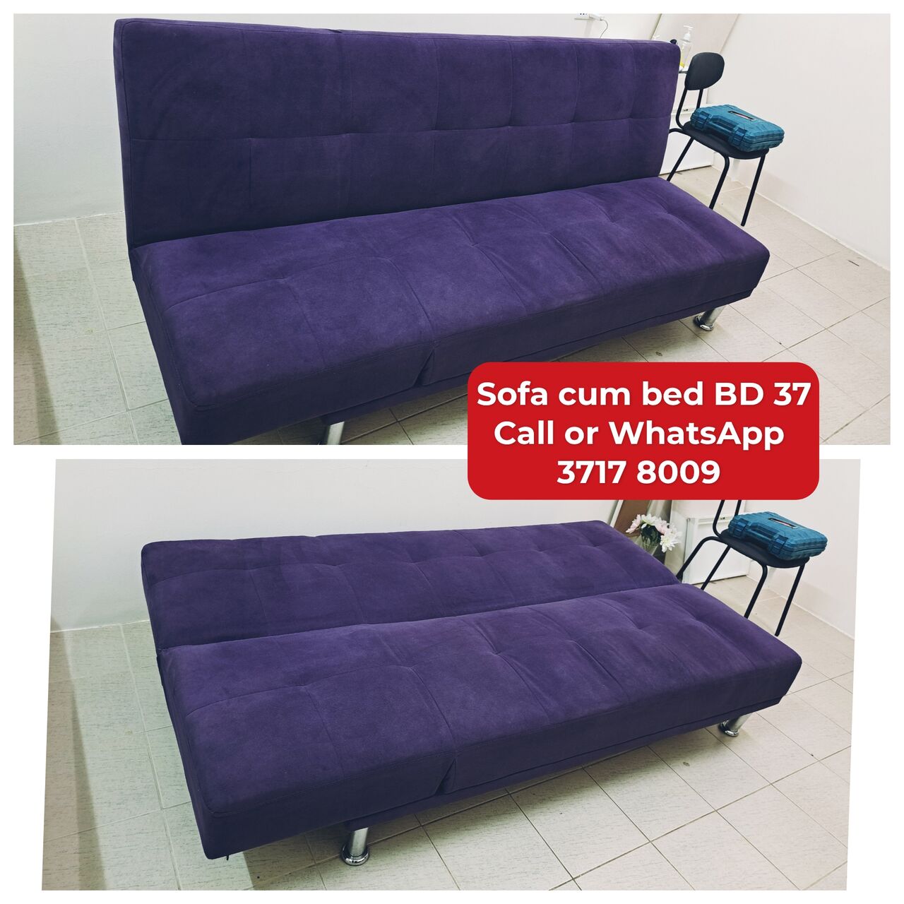 Manama, Furniture, BHD 37,  @@Sofa Cum Bed In Good Condition For Sale With Delivery