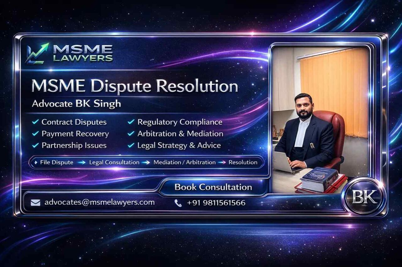 Ghaziabad, Legal, Seeking MSME Dispute Resolution ?