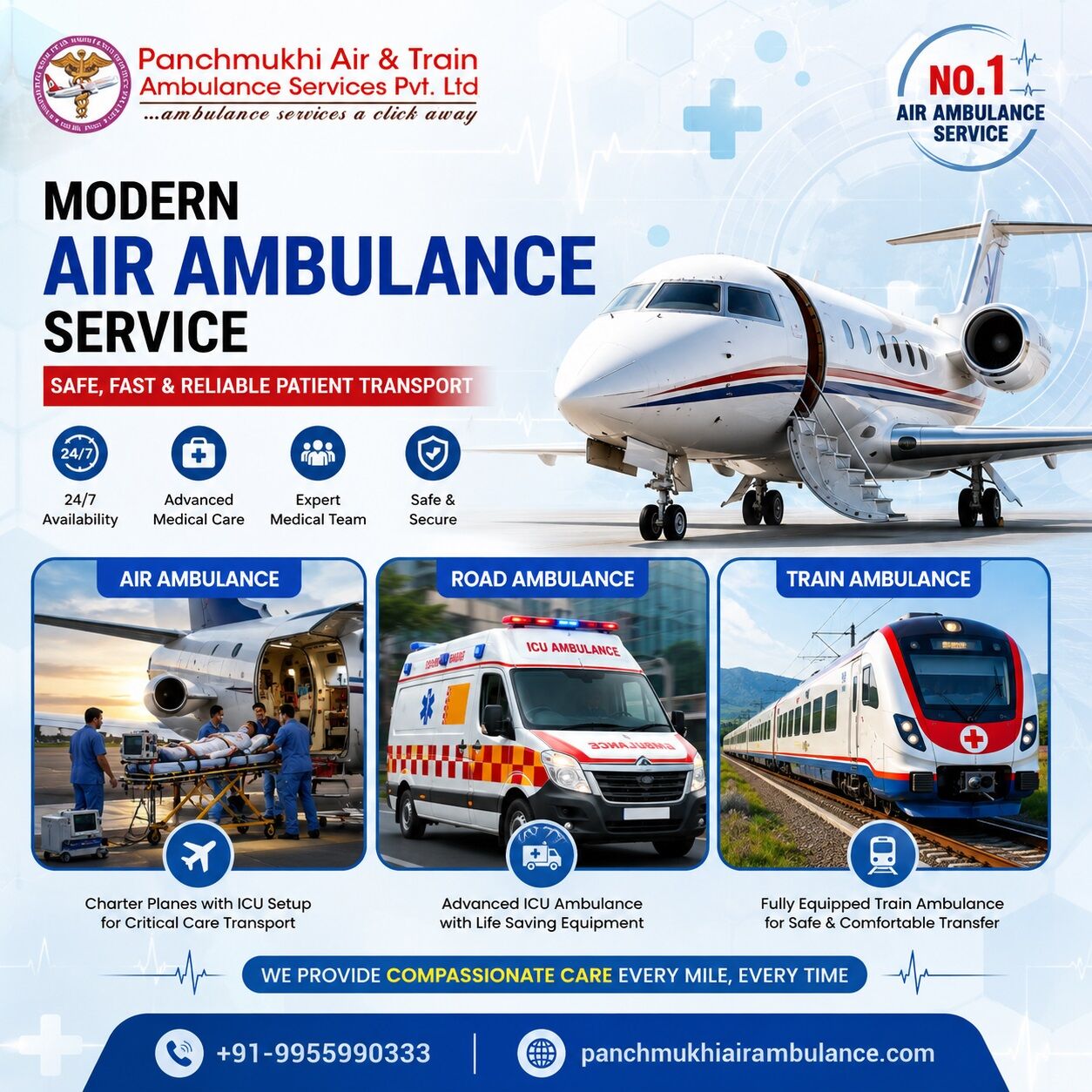 Mumbai, Health, Panchmukhi Affordable Air Ambulance In Ernakulam- A Complete Long-Distance Solution