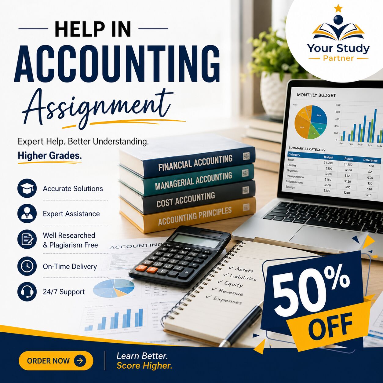 London, Education, Get Reliable Support For Your Accounting Assignments