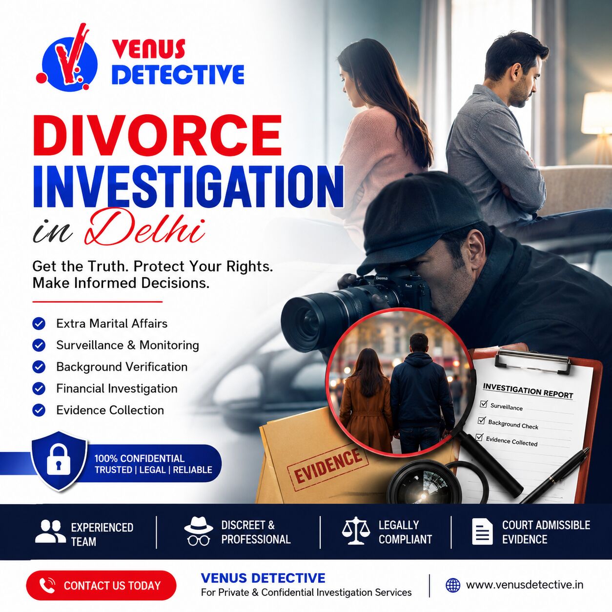New Delhi, Legal, Divorce Investigation In Delhi | Private Divorce Detective Agency