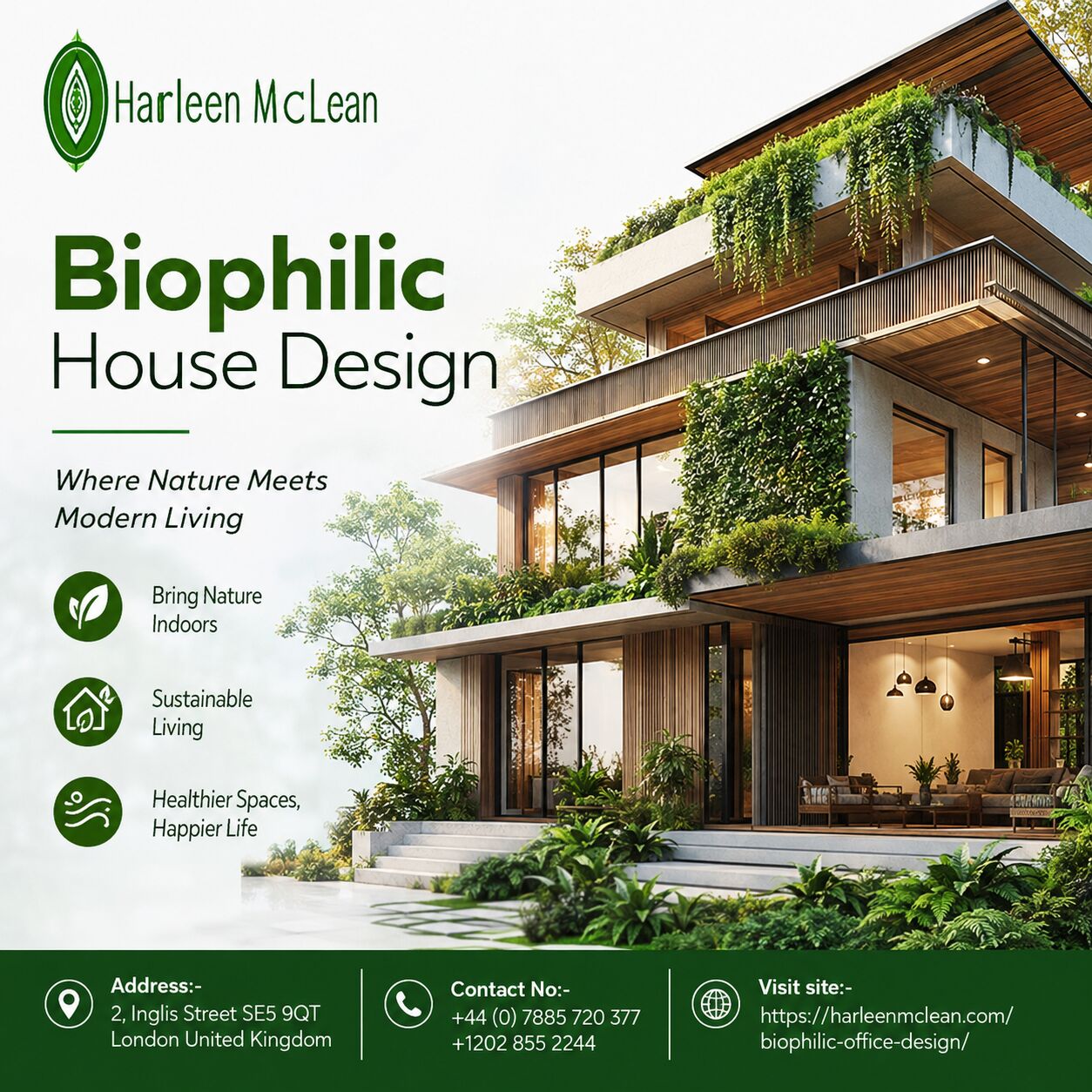 London, Business, Harleen McLean Biophilic House Design For Wellness And Comfort