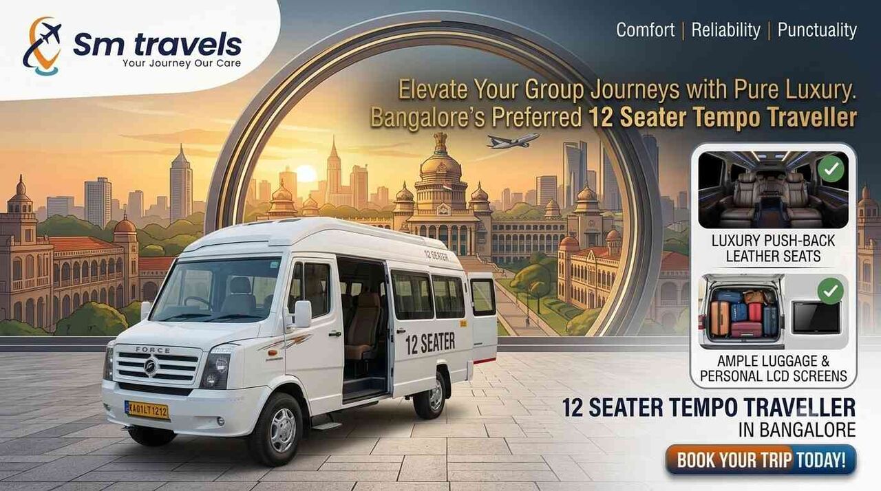 Bangalore, Travel, 12 Seater Tempo Traveller In Bangalore