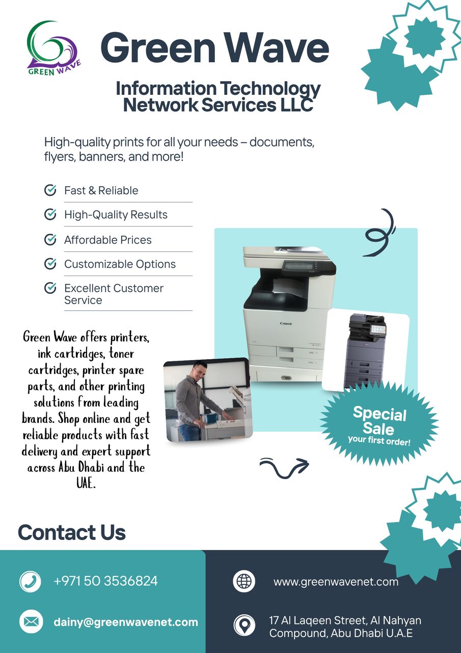 Abu Dhabi, Electronics, AED 7900,  Printer Supplier In Abu Dhabi