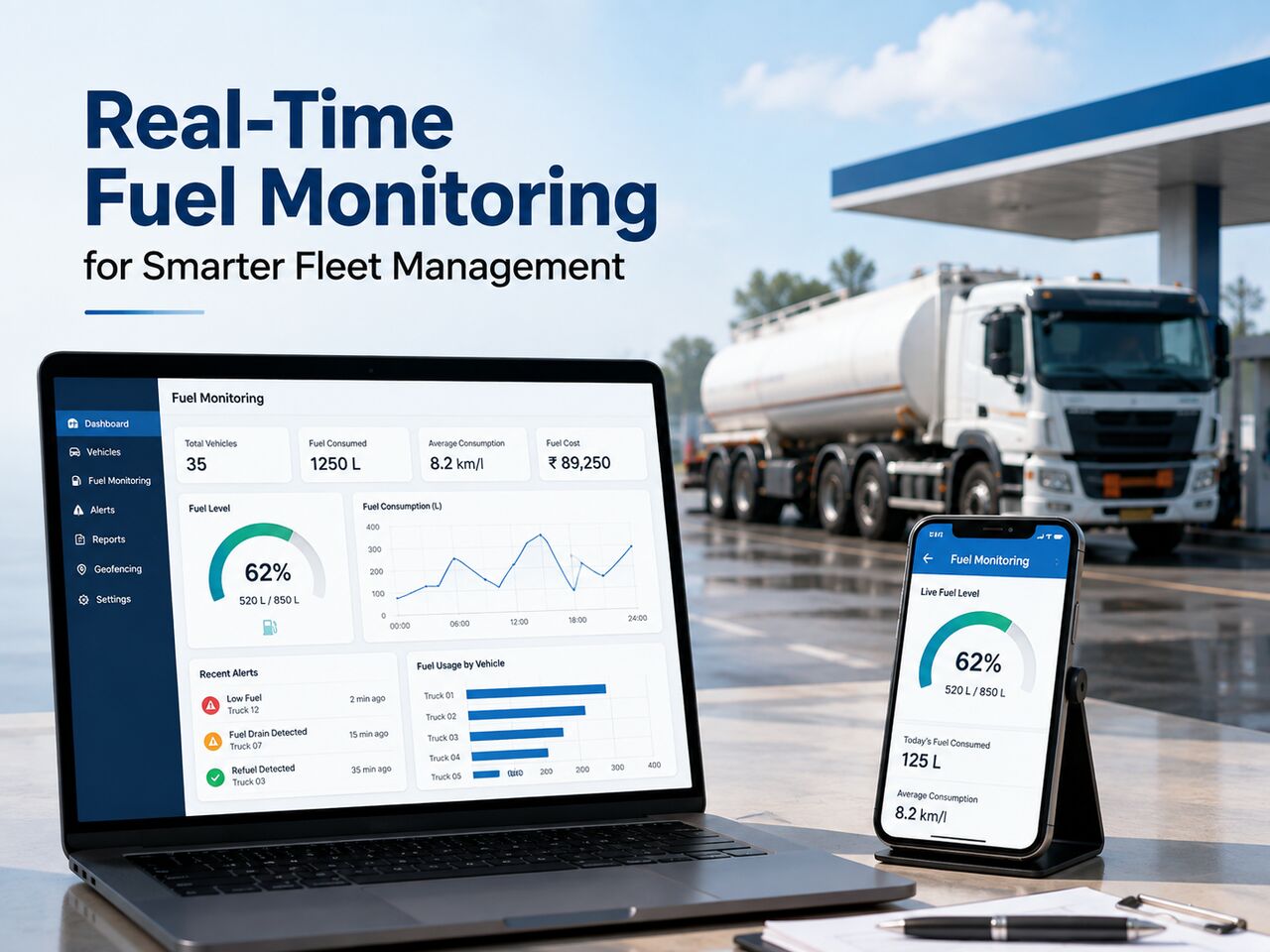 Mumbai, Electronics, Real-time Fuel Monitoring Helps Fleet Operators Track Fuel Consumption, Detect Unusual Usa