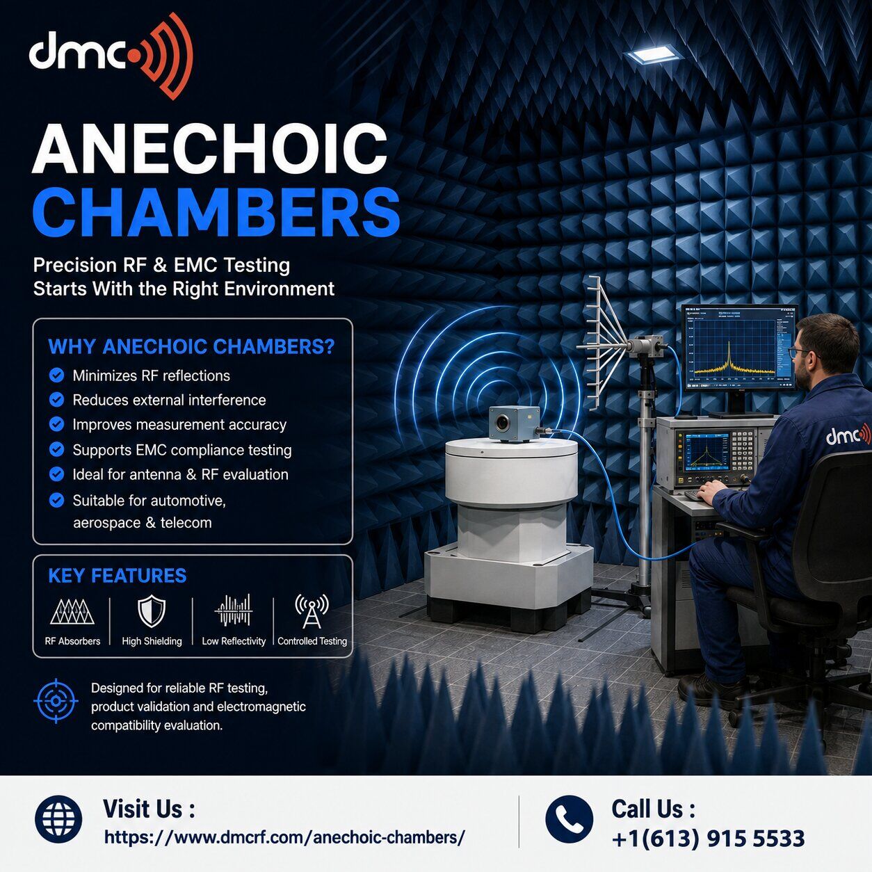 Los Angeles, Business, Advanced Anechoic Chambers For Reliable RF And EMC Testing