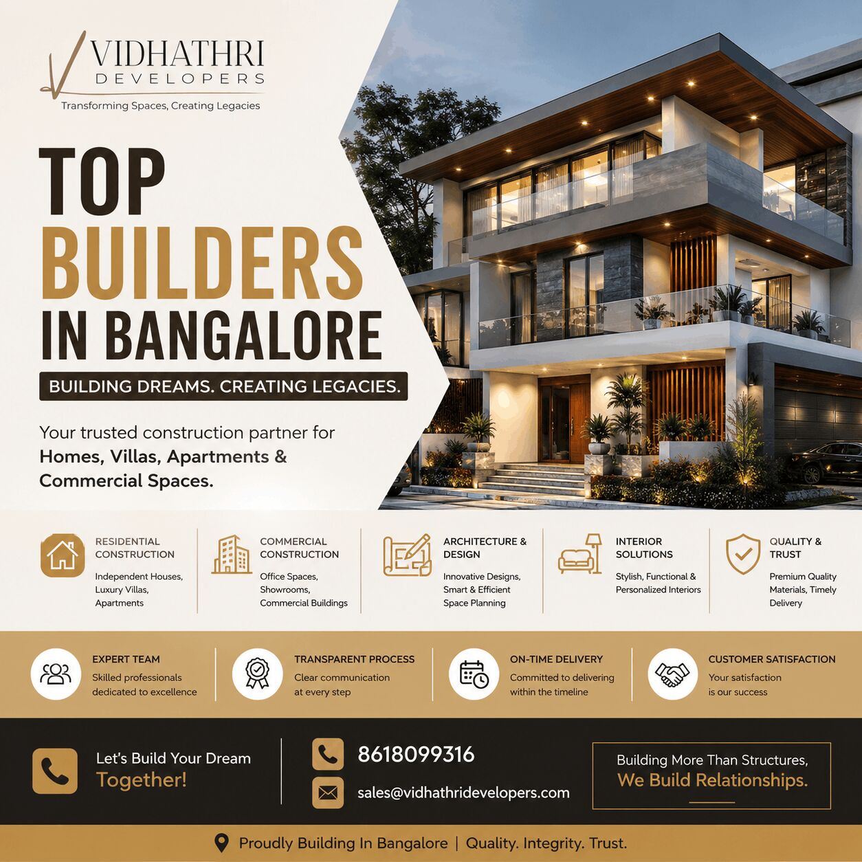 Bangalore, Real Estate, Top Builders Near Me In Bangalore