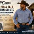 USD 33,  Shop Big & Tall Western Shirts With Authentic Style | The Cowboy Legend