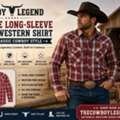 USD 33,  Choose Long-Sleeve Plaid Western Shirt For Classic Cowboy Style