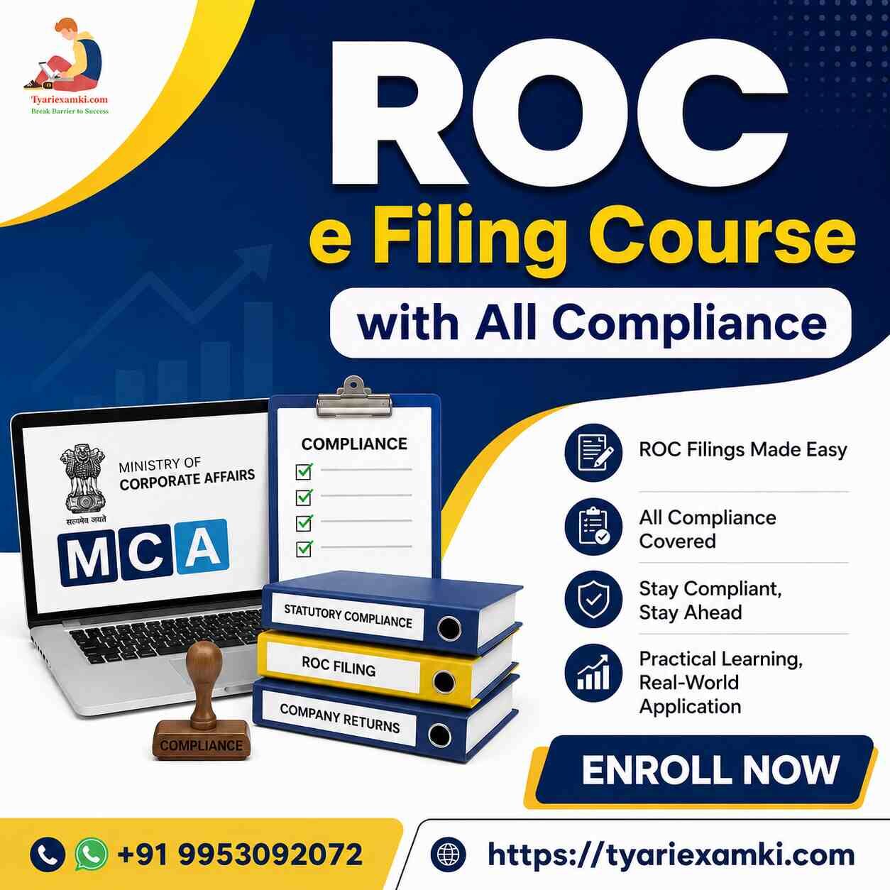 New Delhi, Lessons Offered, ROC Course With All Compliance &ndash; Learn ROC Return Filing