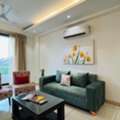 INR 7000/day,  Furnished,  2 BR,  Bluo 2 BHK - Golf Course Road | Balcony, Lift
