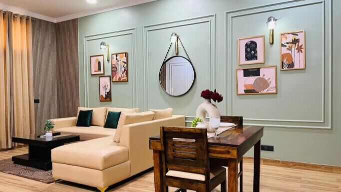 Gurgaon, Apartments, Flats, Houses & Villas, INR 4000/day,  Furnished,  1 BR,  450 Sq. Feet,  BluO 1BHK Galleria Market - Patio, Gym TT