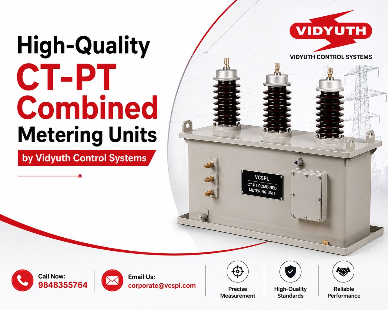Mumbai, Technical, Reliable CT-PT Combined Metering Units Up To 33kV By VCS