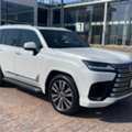 SAR 505,  Lexus LX 600,  2025,  Automatic,  57766 KM,   BB &mdash; Saudi Specs, Full Options, White - Red