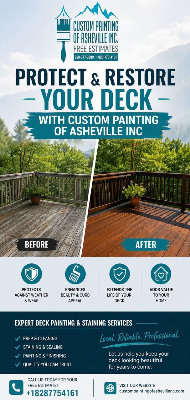 New York, Household, Protect And Restore Your Deck With Custom Painting Of Asheville Inc