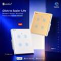 QAR 178,  Secuview Four Gang Brushed Panel Smart Switch With Plastic Border