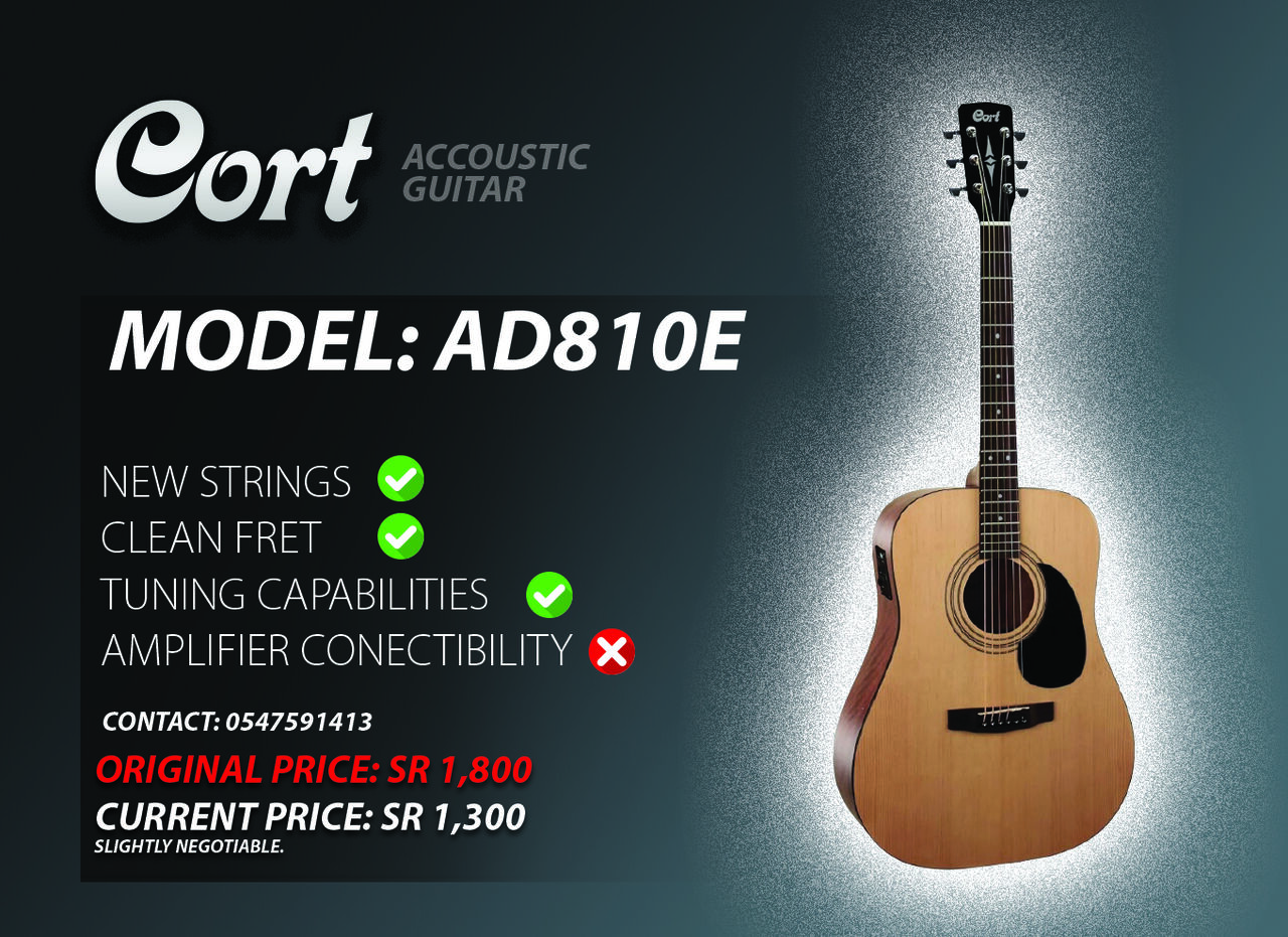 Jeddah, Musical Instruments, SAR 1300,  CORT GUITAR