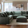 Sectional Sofa With Recliner | Carceri Beige Reclining Sofa