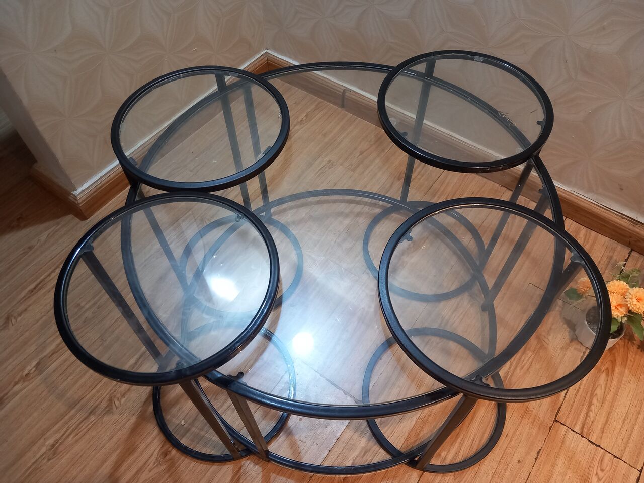 Al Urayja, Furniture, SAR 200,  Glass Table Set &ndash; 200 SAR