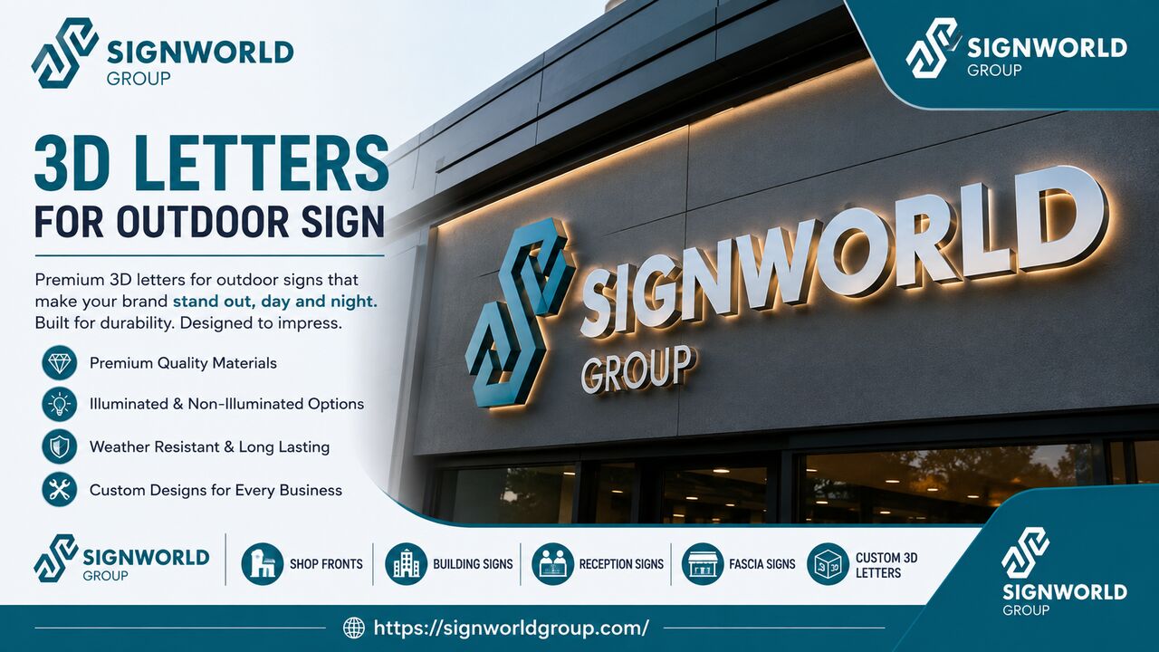 Manchester, Business, 3D Letters For Outdoor Sign