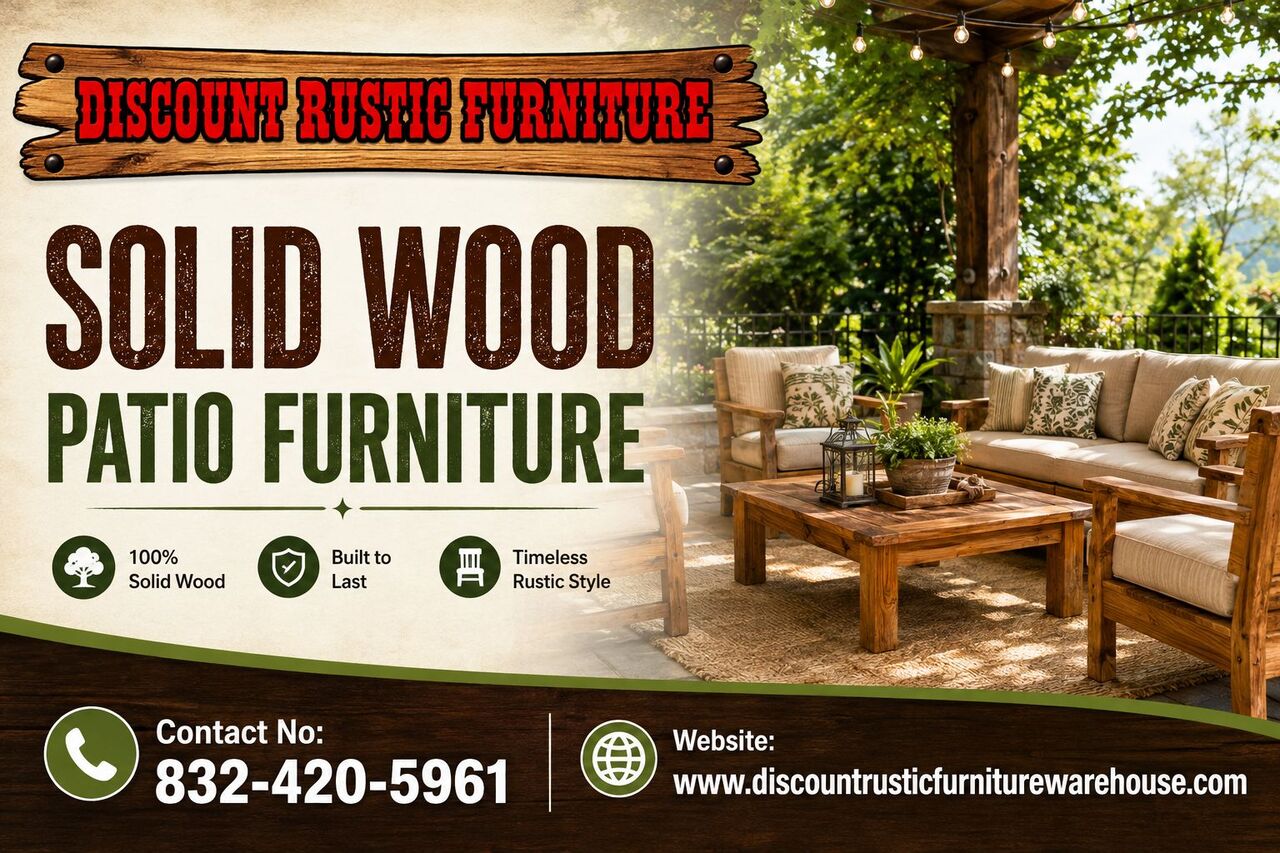 New York, Furniture, Solid Wood Patio Furniture