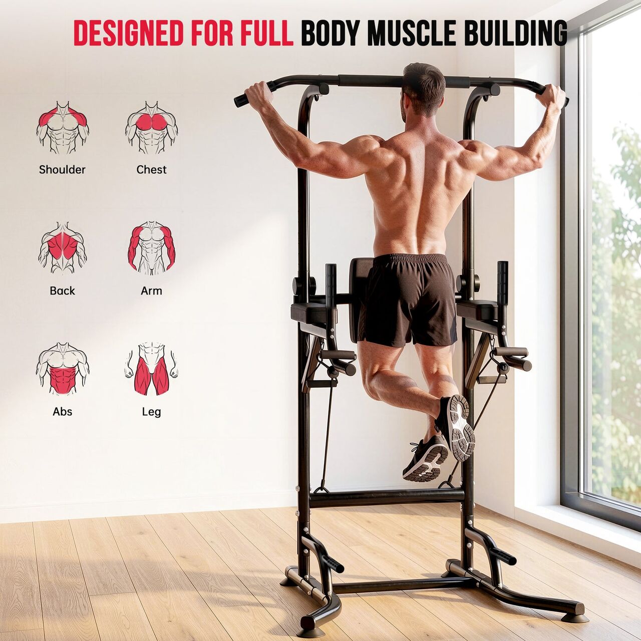 Al Fayha, Health & Beauty Items, SAR 300,  MULTI FUNCTION POWER TOWER/ PULL-UP AND DIPS STATION