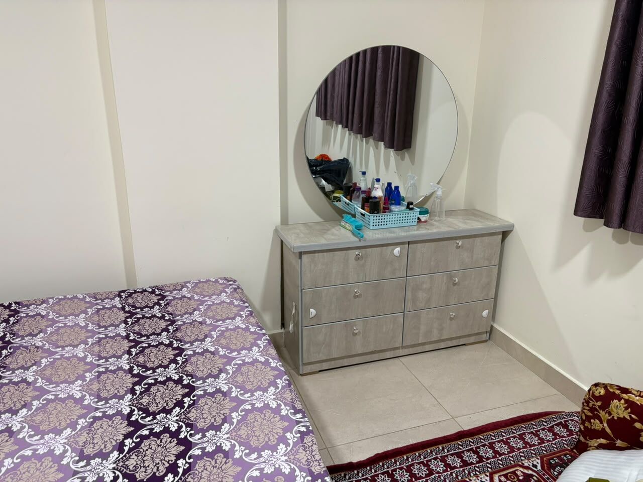 Al Khobar Al Shamalia, Furniture, SAR 1100,  King Size Bed Set With Wadrobe For Sale- Khobar Shamalia