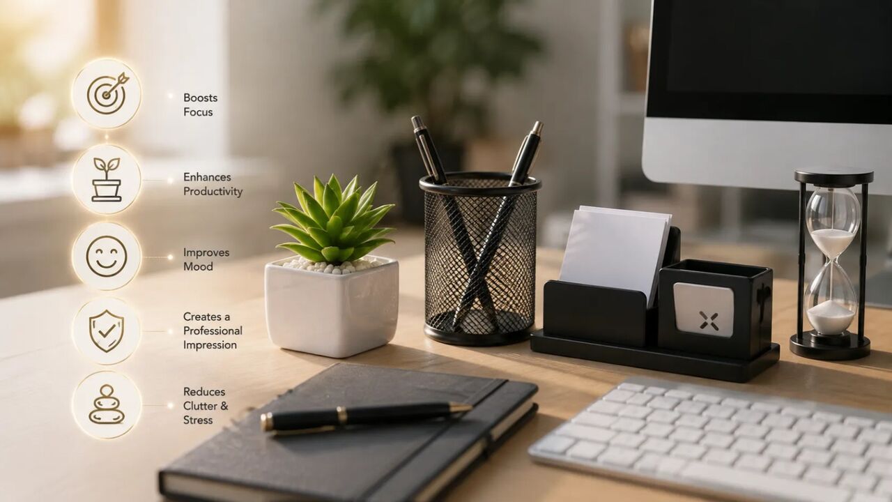 Noida, Furniture, INR 999,  7 Best Office Desk Accessories: Buying Guide & Materials
