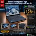 BHD 128,  Lenovo Core I7 2K Display 2in1 Touch Laptop+Tablet With Stylus Pen 16GB RAM FREE GIFTS