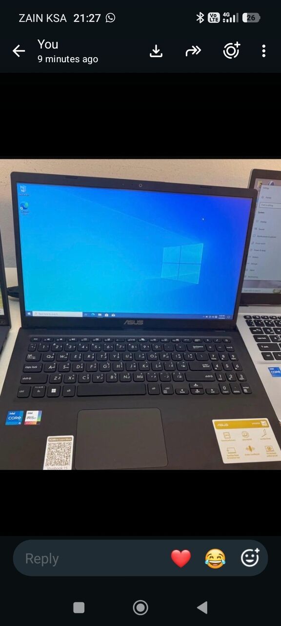 Jeddah, Computers, SAR 1250,  ASUS Core I5, 11th Gen, 8gb RAM, 256 SSD (used) For SALE!