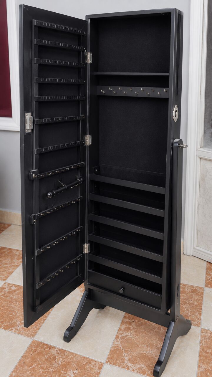 Jizan, Furniture, SAR 300,  Jewelery Cabinet With Full Body Mirror
