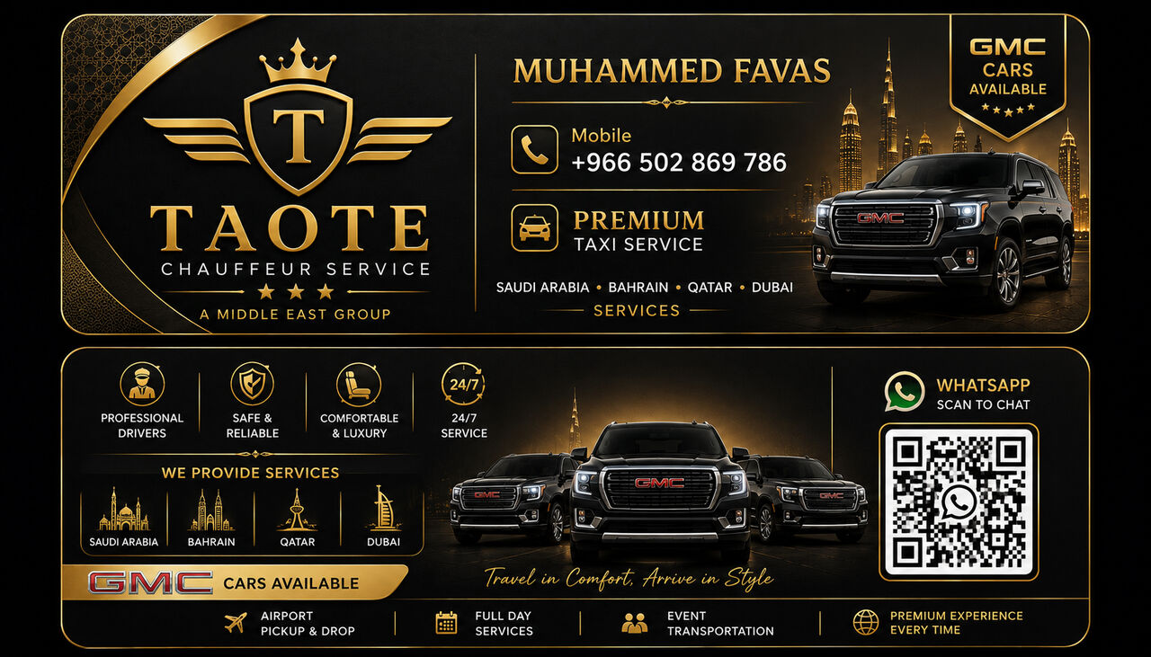 Jubail, Passenger Transport, Premium Taxi & Chauffeur Services  🚘 PREMIUM TAXI & CHAUFFEUR SERVICE 🌍  Dammam 🇸🇦 → B