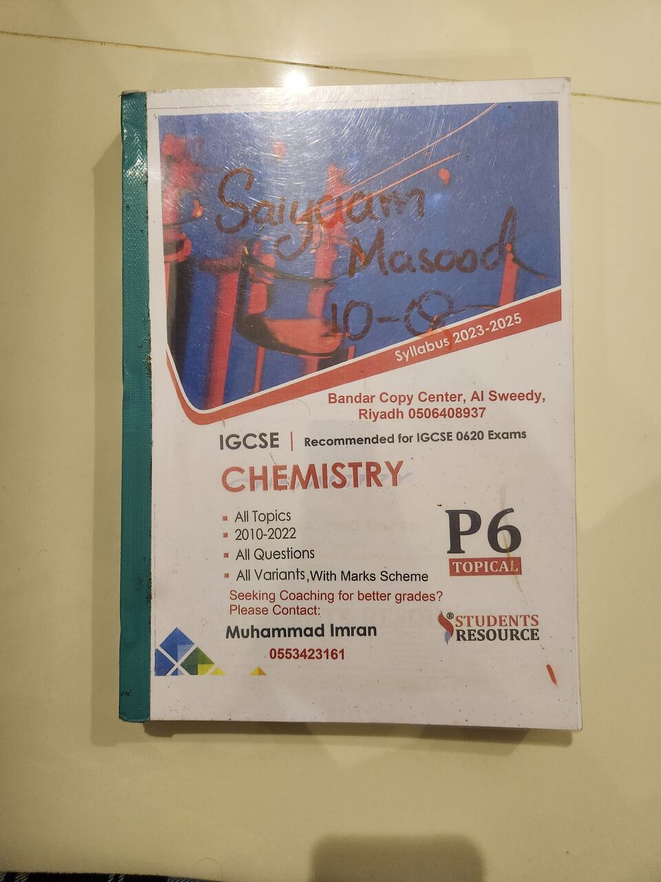 Riyadh, Books, SAR 30,  Igcse Topical Past Papers Bio P6 Chem P6 Phy P6 And P4 Maths P2 And P4