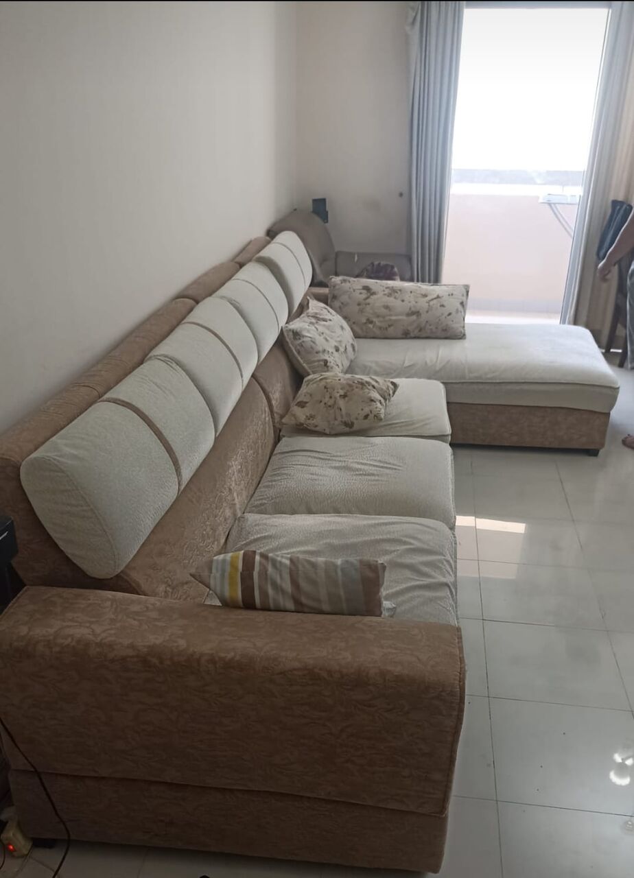 Umm Al Hassam, Furniture, BHD 60,  Large L-Shaped Sofa- Good Condition