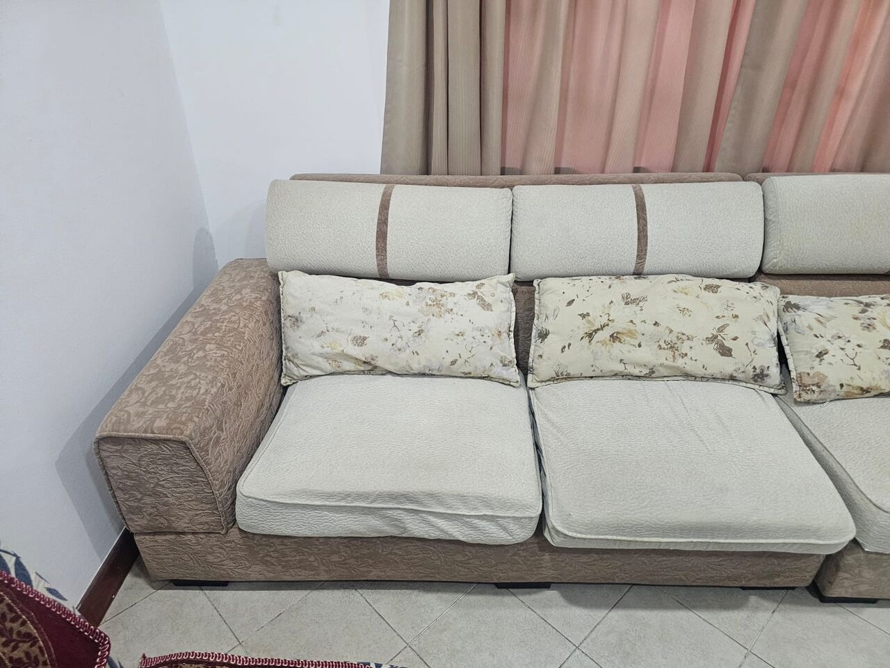 Umm Al Hassam, Furniture, BHD 60,  Large L-Shaped Sofa- Good Condition