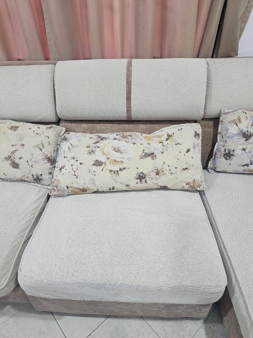 Umm Al Hassam, Furniture, BHD 60,  Large L-Shaped Sofa- Good Condition