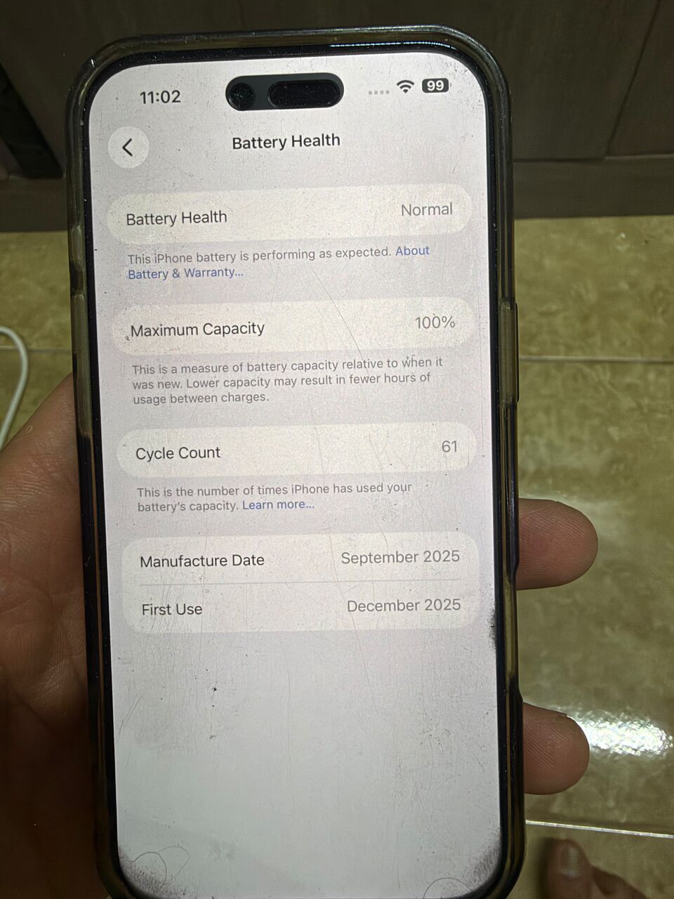 Khobar, Mobile Phones, SAR 3200,  IPhone Air 256 Gb Gold