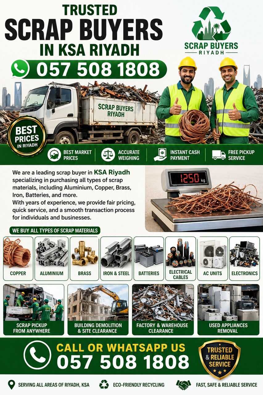 Al Olaya, Items Wanted, Scrap Buyers In Riyadh Scrap Dealers 0575081808