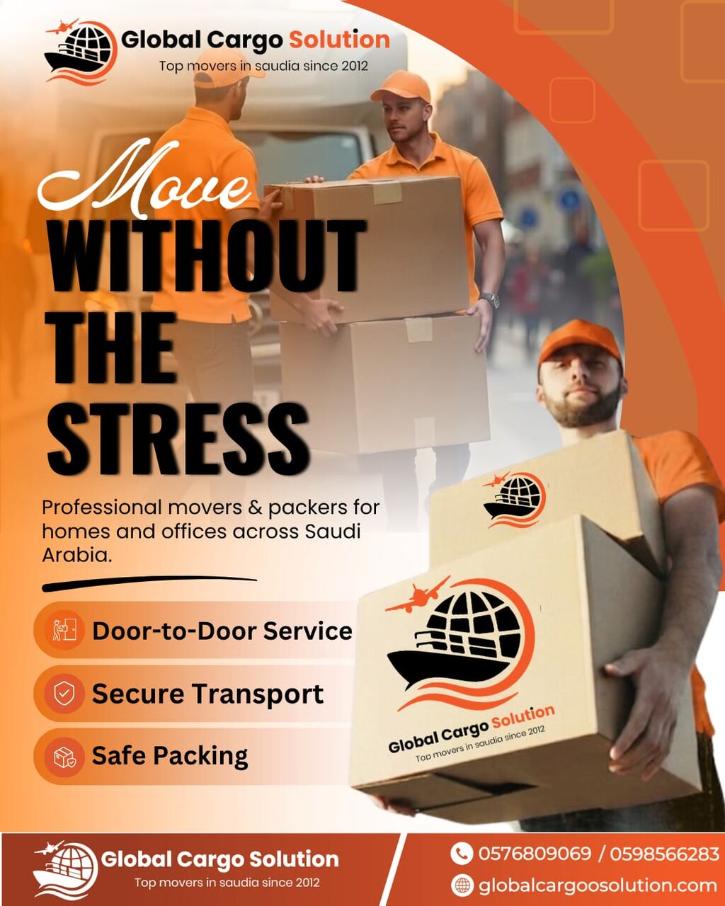Riyadh, Cargo, GCS  MOVERS & PACKERS REMOVALS RELOCATION DOOR TO DOOR GCC & WORLD<➡️0576809069