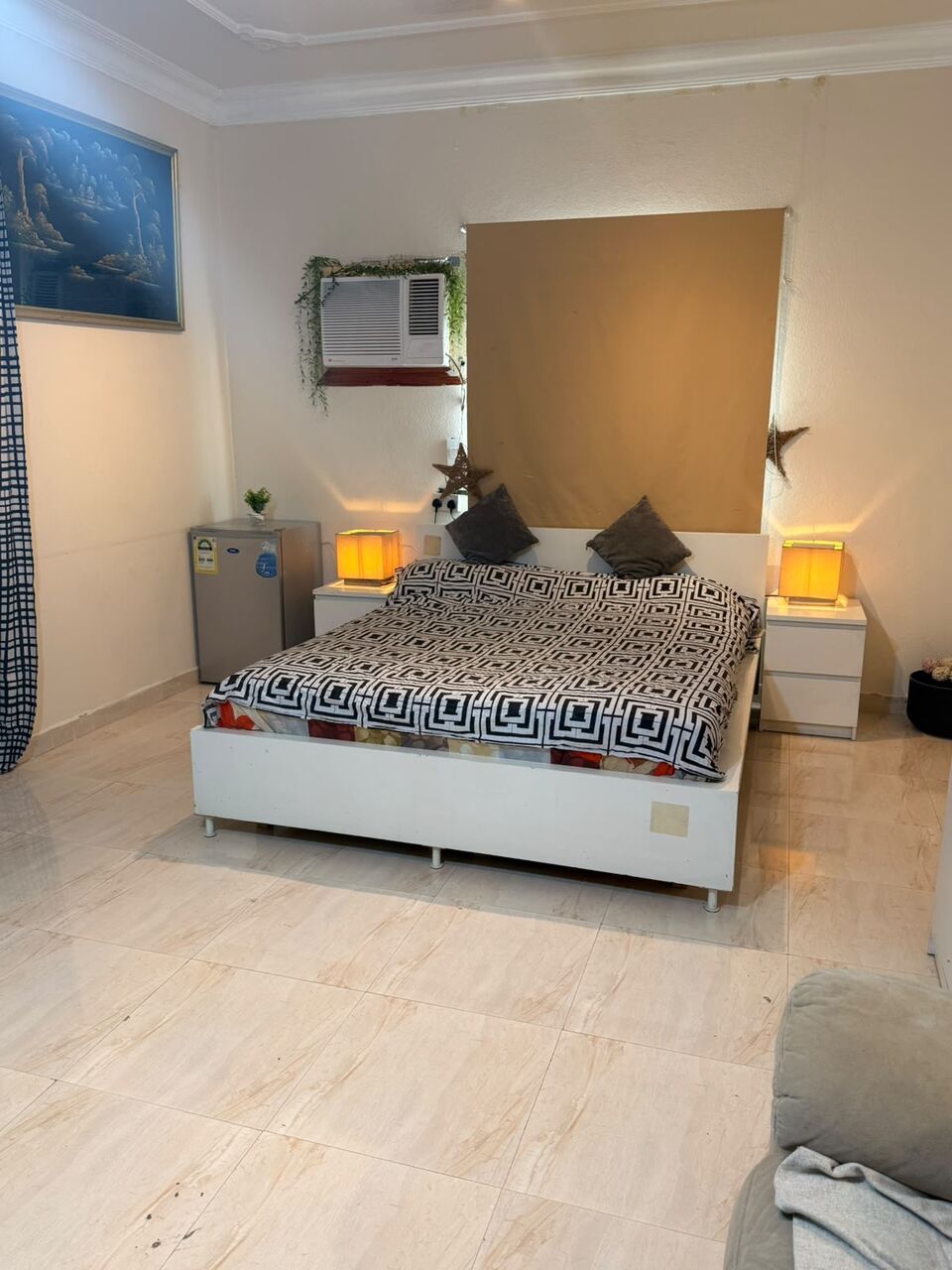 Al Malaz, Furniture, SAR 450,  IKEA Bed And&nbsp;matress With&nbsp;wardrobe Excellent Condition