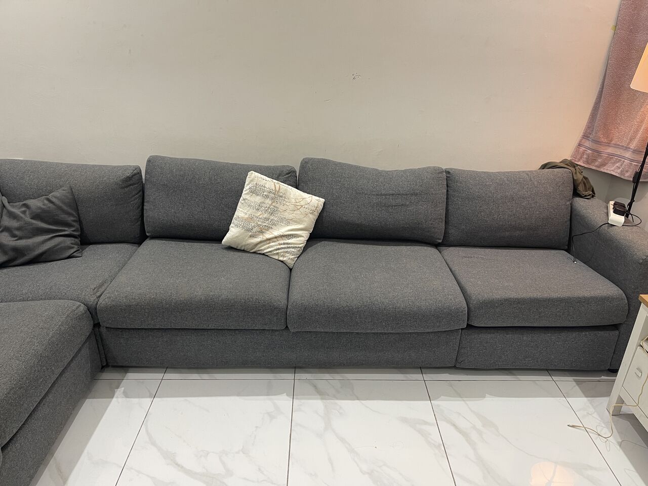 Jeddah, Furniture, SAR 1500,  IKEA L SHAPE SOFA Cum Bed 6 Seater