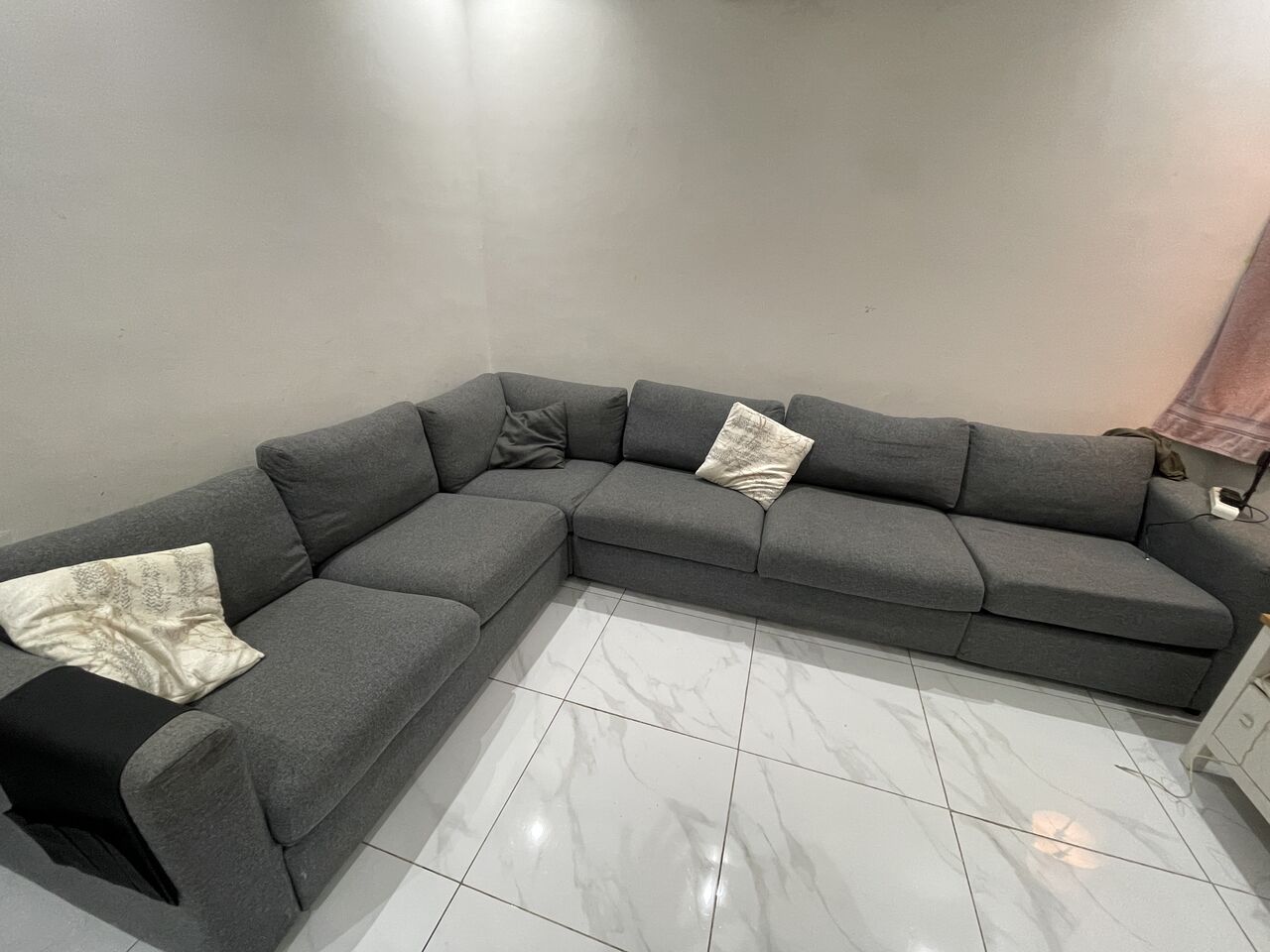 Jeddah, Furniture, SAR 1500,  IKEA L SHAPE SOFA Cum Bed 6 Seater