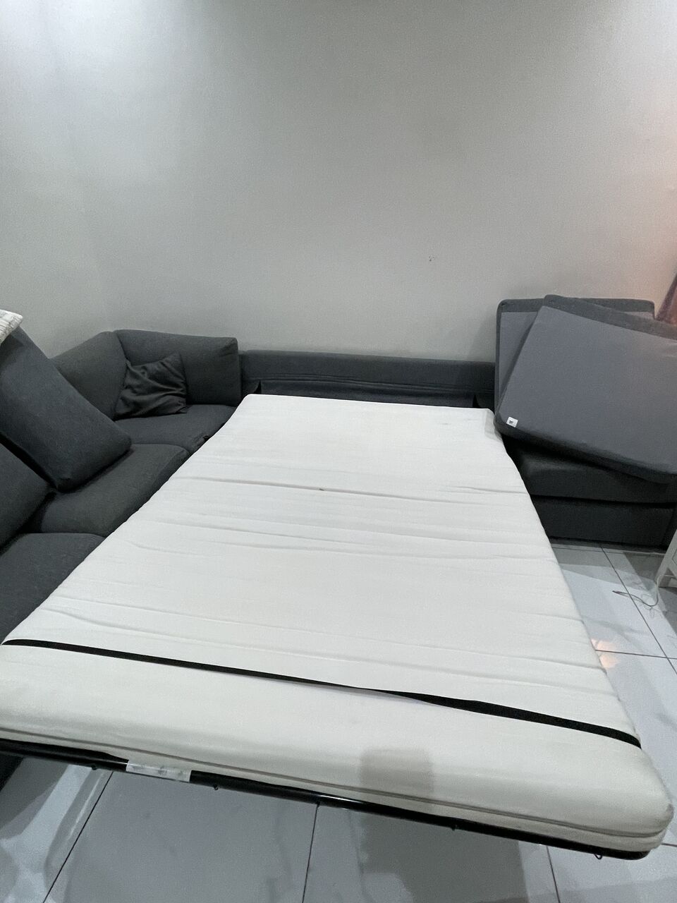 Jeddah, Furniture, SAR 1500,  IKEA L SHAPE SOFA Cum Bed 6 Seater