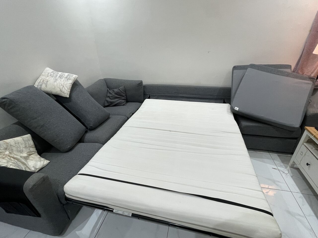 Jeddah, Furniture, SAR 1500,  IKEA L SHAPE SOFA Cum Bed 6 Seater