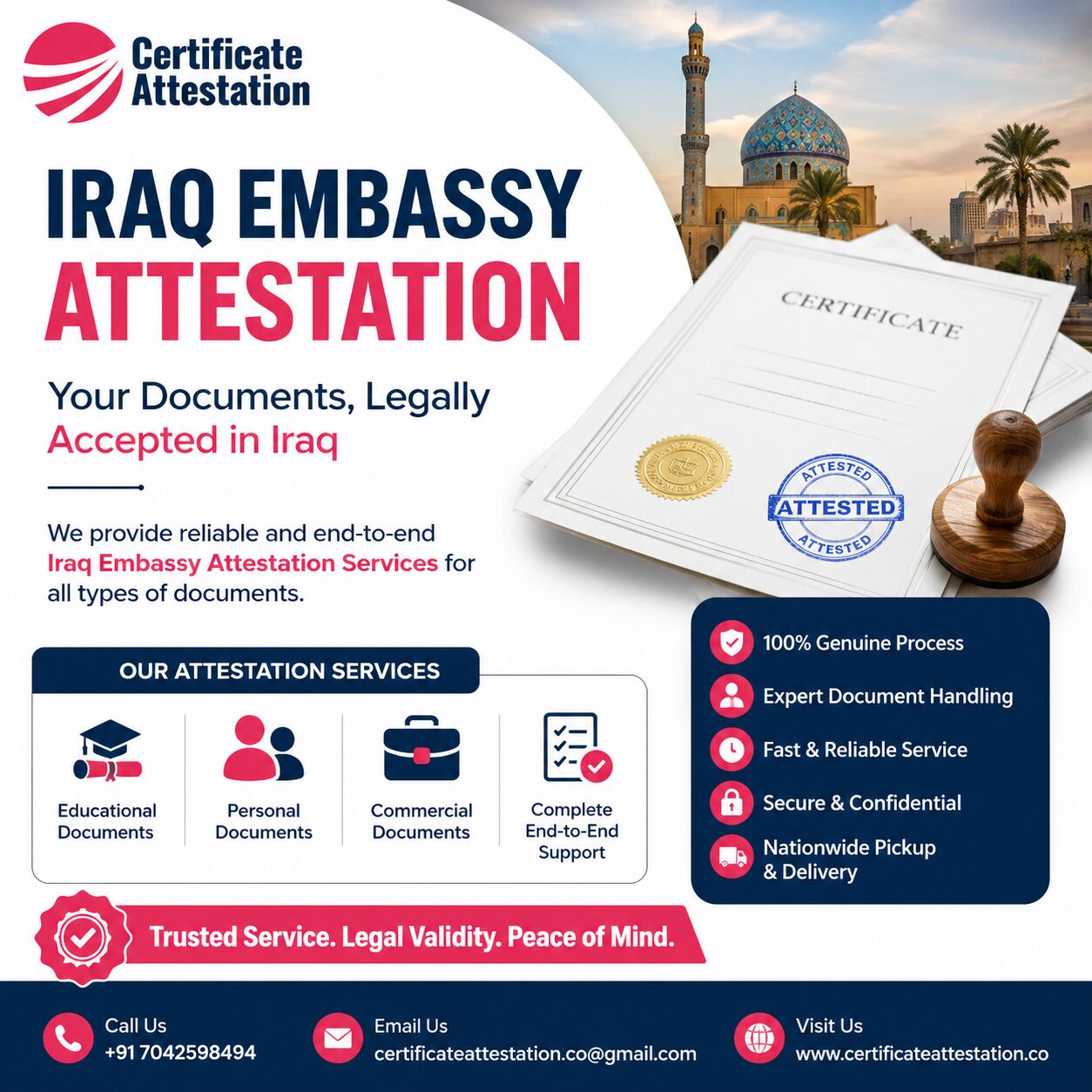Mumbai, Legal, Iraq Embassy Attestation Services In India &ndash; Fast & Reliable