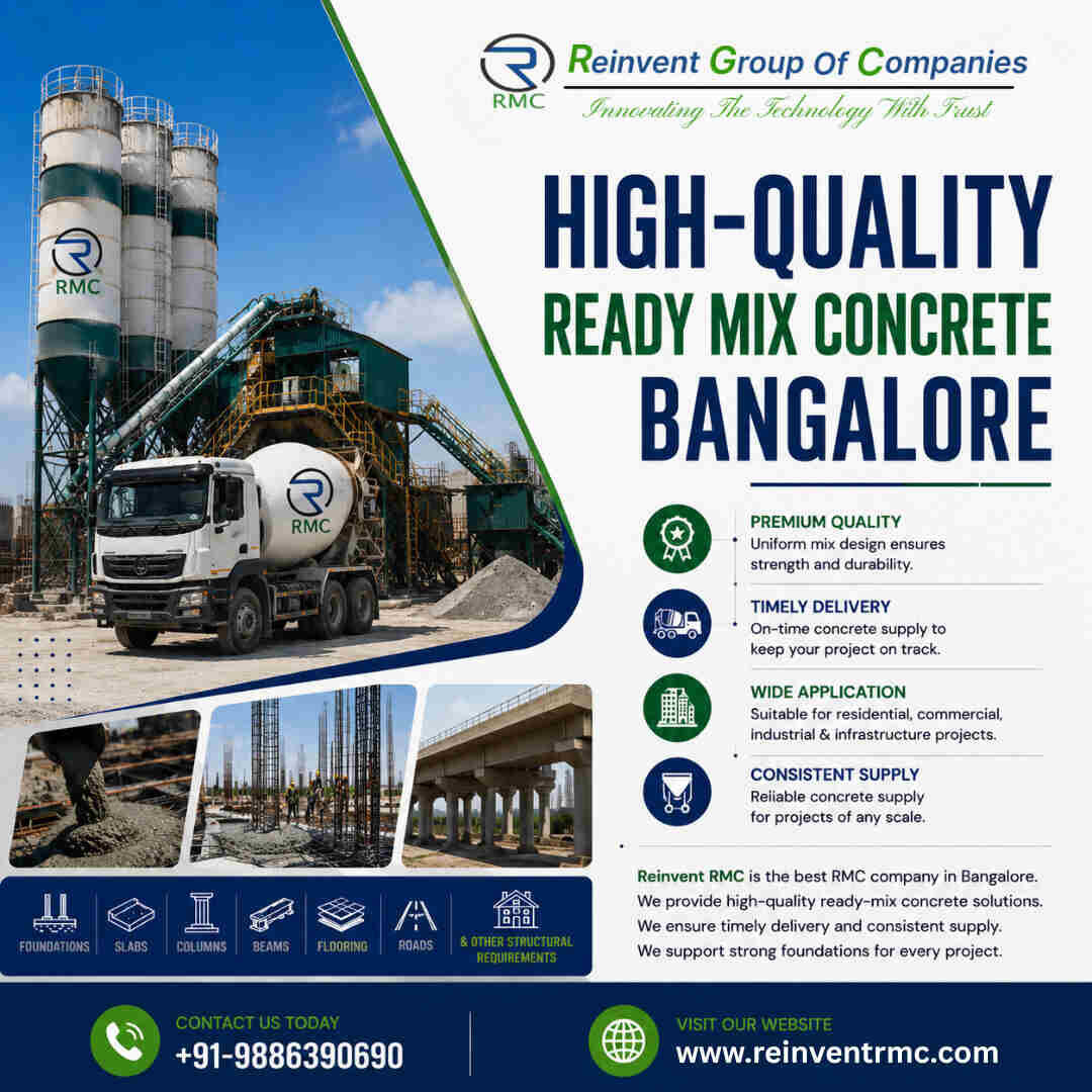 Bangalore, Construction, High-Quality Ready Mix Concrete Bangalore