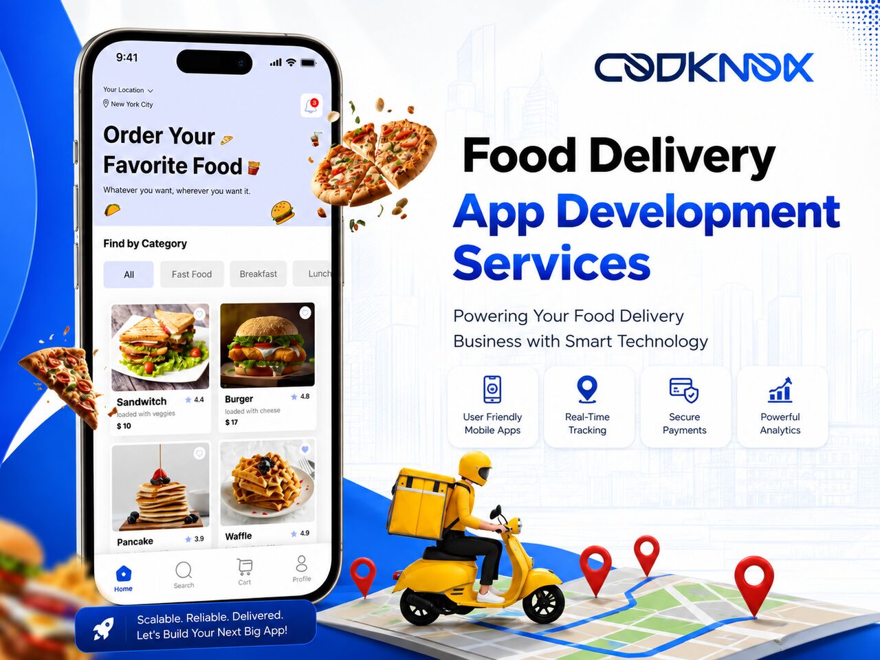 New York, Food Delivery, Custom Food Delivery Solutions For Modern Businesses