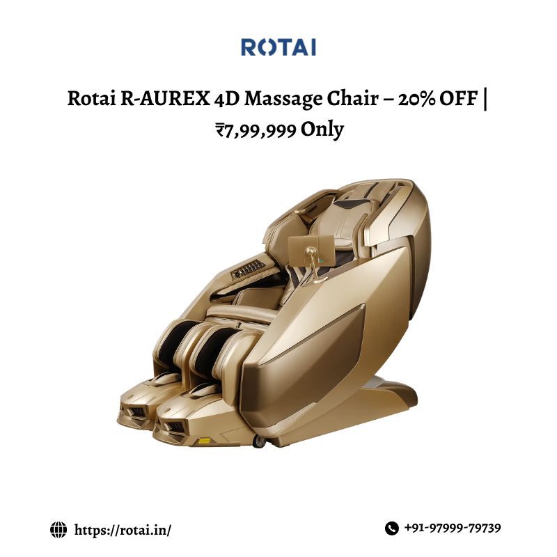 Jaipur, Machinery, INR 799999,  Rotai R-AUREX 4D Massage Chair – 20% OFF | ₹7,99,999 Only